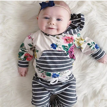 Toddler Baby Girl Clothes Long Sleeve Autumn Newborn Outfit Hoodie Top and Pants Casual Flower Print Infant Girl Clothing Set
Toddler Baby Girl Clothes Long Sleeve Autumn Newborn Outfit Hoodie Top and Pants Casual Flower Print Infant Girl Clothing Set