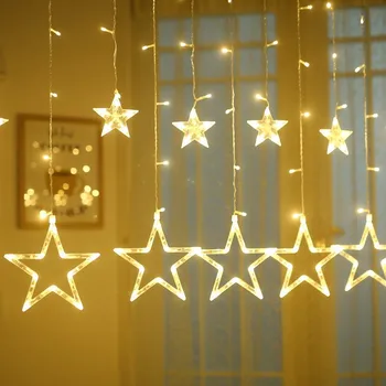 Twinkle Star 12 Stars 138 LED Curtain String Lights Decoration for Christmas, Wedding, Party, Home, Patio Lawn, Warm White
Twinkle Star 12 Stars 138 LED Curtain String Lights Decoration for Christmas, Wedding, Party, Home, Patio Lawn, Warm White