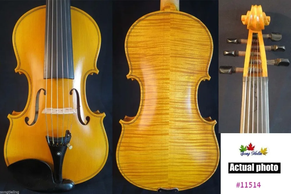 Strad Style SONG Brand maestro 6 string 4/4 violin,big and powerful sound#11514
Strad Style SONG Brand maestro 6 string 4/4 violin,big and powerful sound#11514