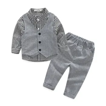Spring Autumn Clothing Set for Newborn Baby Cotton Infant Boy Clothes Suit Blouse+Vest+Pant 3PCS Fashion Outerwear Toddler Cloth
Spring Autumn Clothing Set for Newborn Baby Cotton Infant Boy Clothes Suit Blouse+Vest+Pant 3PCS Fashion Outerwear Toddler Cloth
