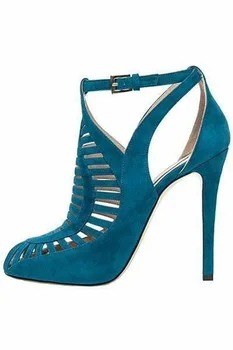 Front Hollow Out Straps Round Toe High Heeled Pumps Ankle Buckle T-bar Woman Party Shoes Heeled Blue Nude Black Summer Shoes
Front Hollow Out Straps Round Toe High Heeled Pumps Ankle Buckle T-bar Woman Party Shoes Heeled Blue Nude Black Summer Shoes