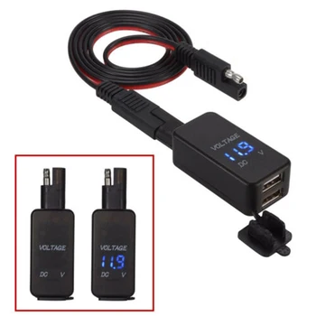 Charger Adapter Motorcycle SAE to USB Dual Port Extension Cable Waterproof ABS PVC Practical
Charger Adapter Motorcycle SAE to USB Dual Port Extension Cable Waterproof ABS PVC Practical