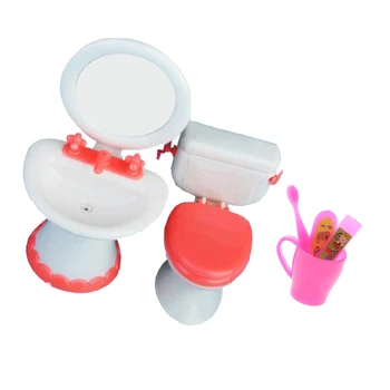 1/6 Scale Miniature Toilet+Sink+Toothbrush Bathroom Furniture for Dolls House Action Figures Accessory Girls Pretend Play Toys
1/6 Scale Miniature Toilet+Sink+Toothbrush Bathroom Furniture for Dolls House Action Figures Accessory Girls Pretend Play Toys
