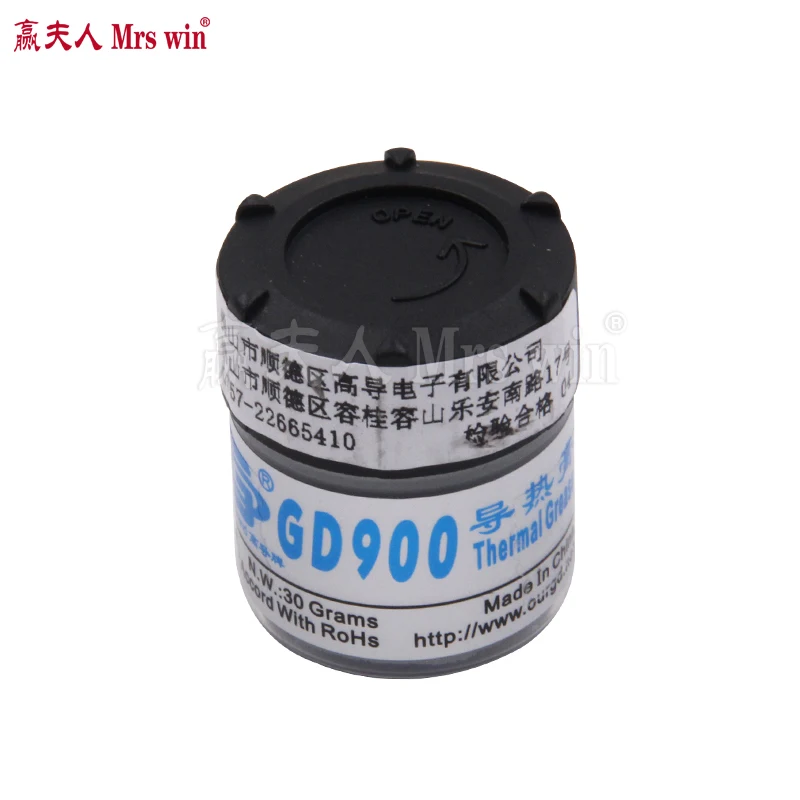 Newest 30g Gray Nano GD900 Containing Silver Thermal Conductivity Grease Paste Silicone Heat Sink Compound For CPU
Newest 30g Gray Nano GD900 Containing Silver Thermal Conductivity Grease Paste Silicone Heat Sink Compound For CPU