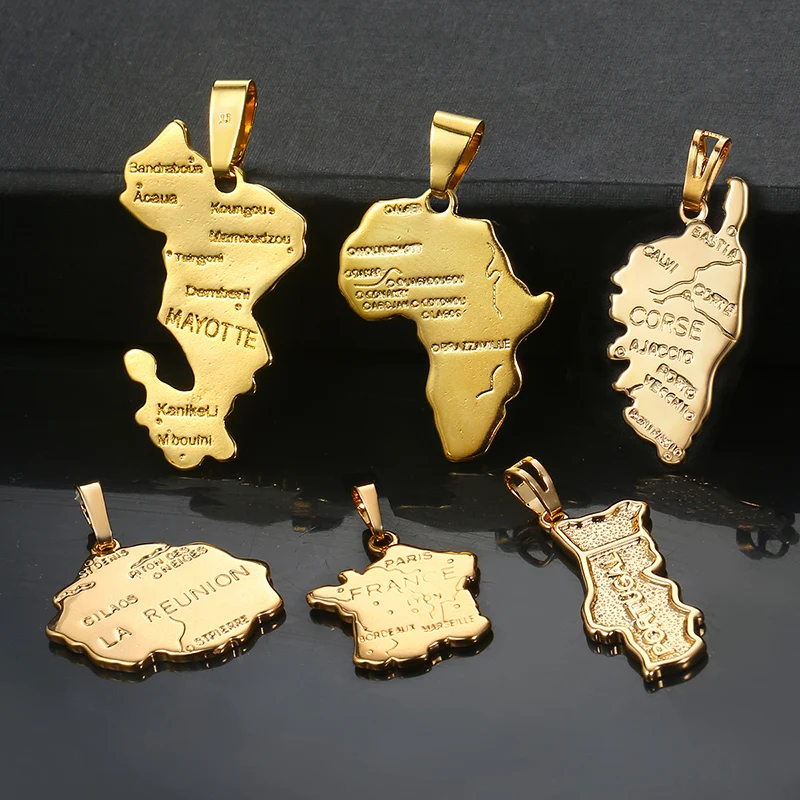 Davieslee Map Shape Pendant Men's Womens Gold Pendant Necklace Male Woman Jewelry Accessories Gift Dropshipping Wholesale LGPP03
Davieslee Map Shape Pendant Men's Womens Gold Pendant Necklace Male Woman Jewelry Accessories Gift Dropshipping Wholesale LGPP03