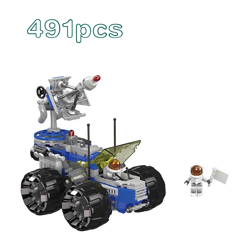 Military space exploration series Lunar rover Lunar exploration satellite astronaut Building Blocks Toys compatible legoings
Military space exploration series Lunar rover Lunar exploration satellite astronaut Building Blocks Toys compatible legoings