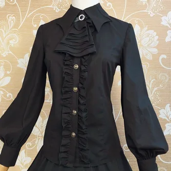Black/White Size S-XL Autumn Lantern Sleeve Gothic Shirts Women Slim Elegant Princess Vintage Royal Ladies Lolita Blouses
Black/White Size S-XL Autumn Lantern Sleeve Gothic Shirts Women Slim Elegant Princess Vintage Royal Ladies Lolita Blouses