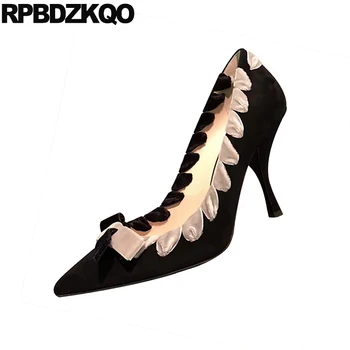 runway bow special ladies high heels pointed toe black pumps celebrity quality size 4 34 suede 2019 stiletto dress shoes women
runway bow special ladies high heels pointed toe black pumps celebrity quality size 4 34 suede 2019 stiletto dress shoes women