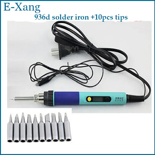 ROHS 936d Digital LCD Adjustable temperature Electric Soldering station Electric soldering iron 220V 60W+solder tip10/PCS
ROHS 936d Digital LCD Adjustable temperature Electric Soldering station Electric soldering iron 220V 60W+solder tip10/PCS