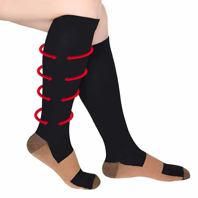 Support Knee High Sock High Elastic Foot Anti Fatigue Soft Pain Relief Miracle Copper Anti-Fatigue Compression Socks
Support Knee High Sock High Elastic Foot Anti Fatigue Soft Pain Relief Miracle Copper Anti-Fatigue Compression Socks