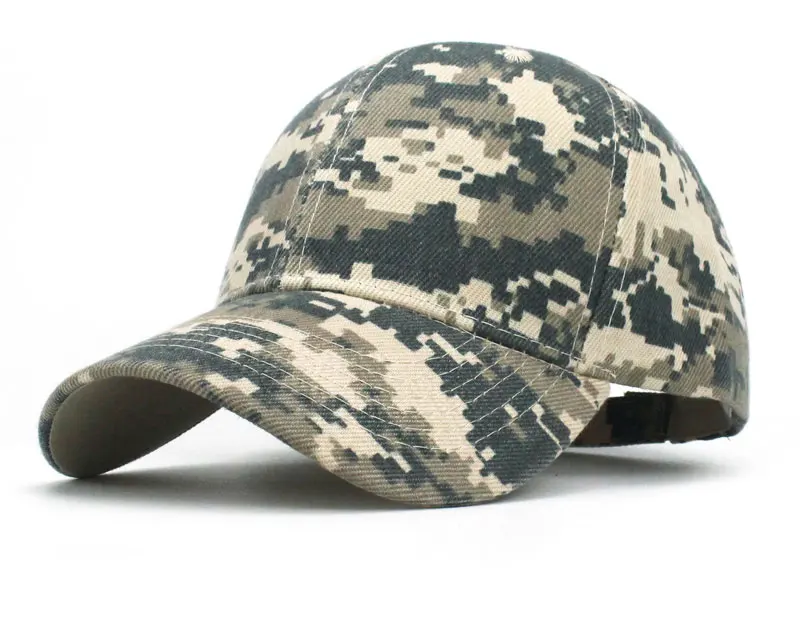 Mens Womens Ladies Camo Camouflage Army Curved Peak Baseball Cadet Cap Hat