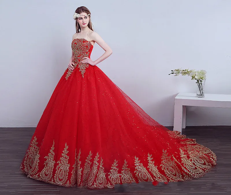 New Arrival Sleeveless Strapless Marry Dress Full Dress Gules Evening Dress Tailing Party Dress 2018 High Quality As Pictures
New Arrival Sleeveless Strapless Marry Dress Full Dress Gules Evening Dress Tailing Party Dress 2018 High Quality As Pictures