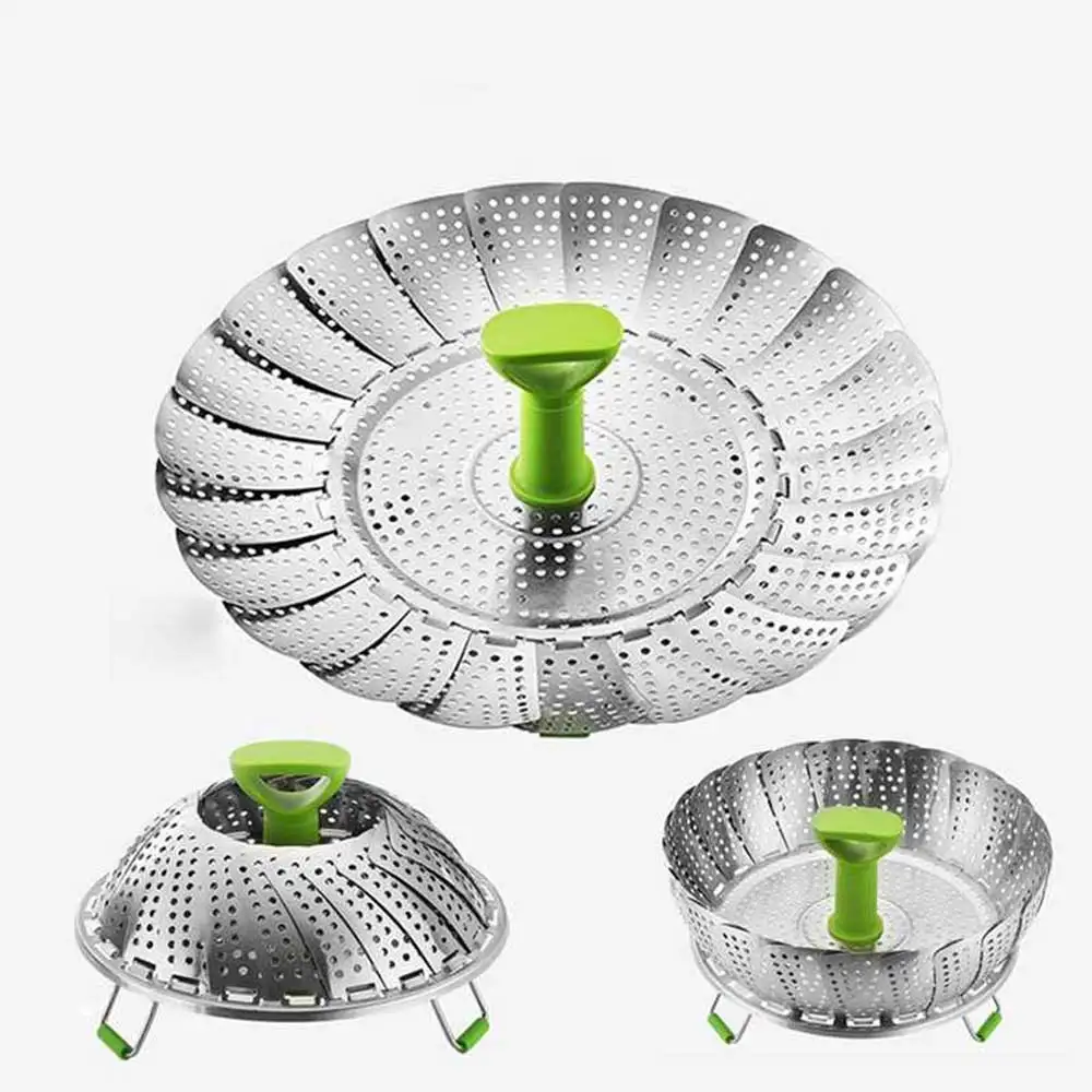 Kitchen Stainless Steel Steamer Telescopic Folding Lotus Steamer Kitchen Utensils Filter Fruit Plate Foldable Kitchen Tool
Kitchen Stainless Steel Steamer Telescopic Folding Lotus Steamer Kitchen Utensils Filter Fruit Plate Foldable Kitchen Tool