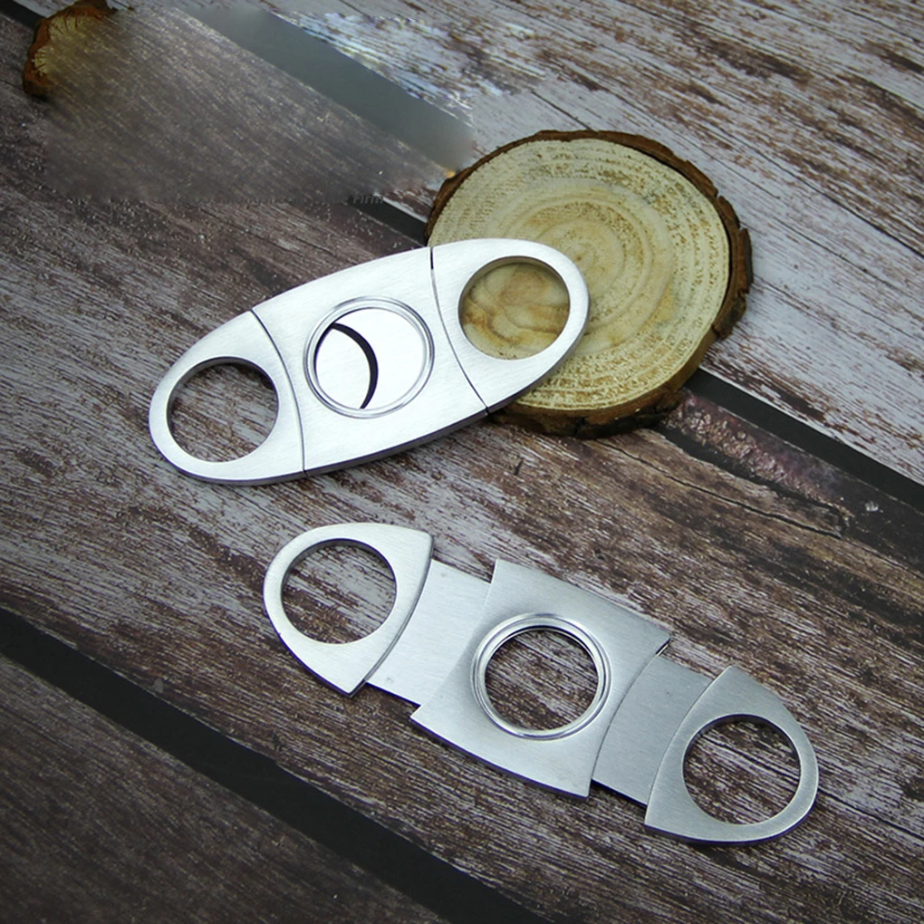 stainless steel metal classic cigar cutter guillotine with gift