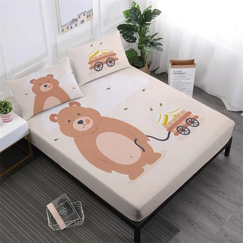 Kids Cartoon Bedding Set Cute Bear With Honey Print Bed Linens Twin Full King Queen Fitted Sheet Pillowcase Home Textile
Kids Cartoon Bedding Set Cute Bear With Honey Print Bed Linens Twin Full King Queen Fitted Sheet Pillowcase Home Textile