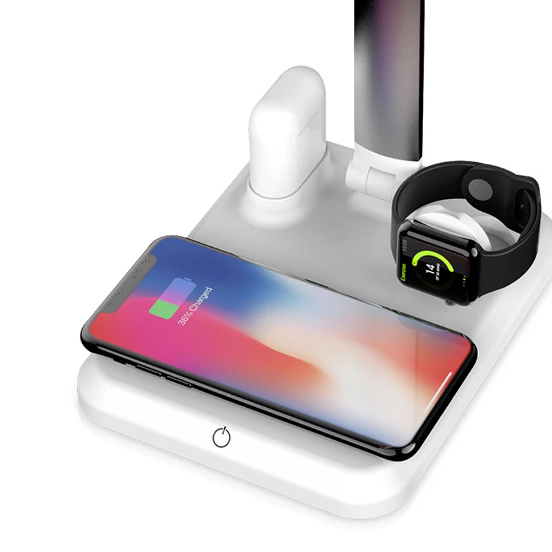 4 in 1 Table Lamp Adjustable Light USB Quick Wireless Charger for Phone Bluetooth Earphone SGA998
4 in 1 Table Lamp Adjustable Light USB Quick Wireless Charger for Phone Bluetooth Earphone SGA998