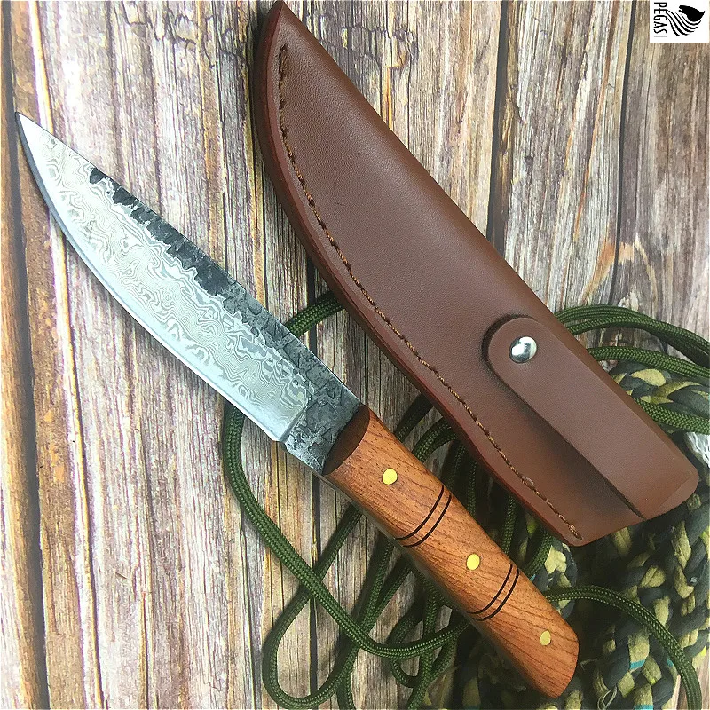 60HRC Damascus pattern 440c bamboo handle straight knife north American hunting knife outdoor camping tactics straight knife
60HRC Damascus pattern 440c bamboo handle straight knife north American hunting knife outdoor camping tactics straight knife
