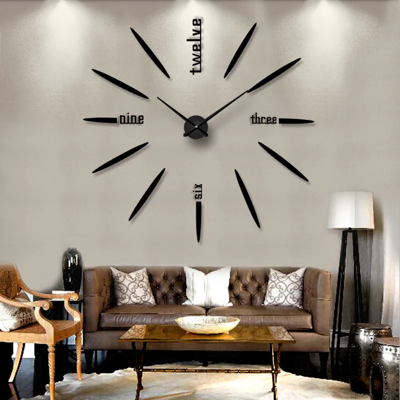 Creative DIY Acrylic Wall Clock Home Living Room Decoration Craft Fashion Mute Quartz Needle Big Clocks Sent Friend Wall Sticker
Creative DIY Acrylic Wall Clock Home Living Room Decoration Craft Fashion Mute Quartz Needle Big Clocks Sent Friend Wall Sticker