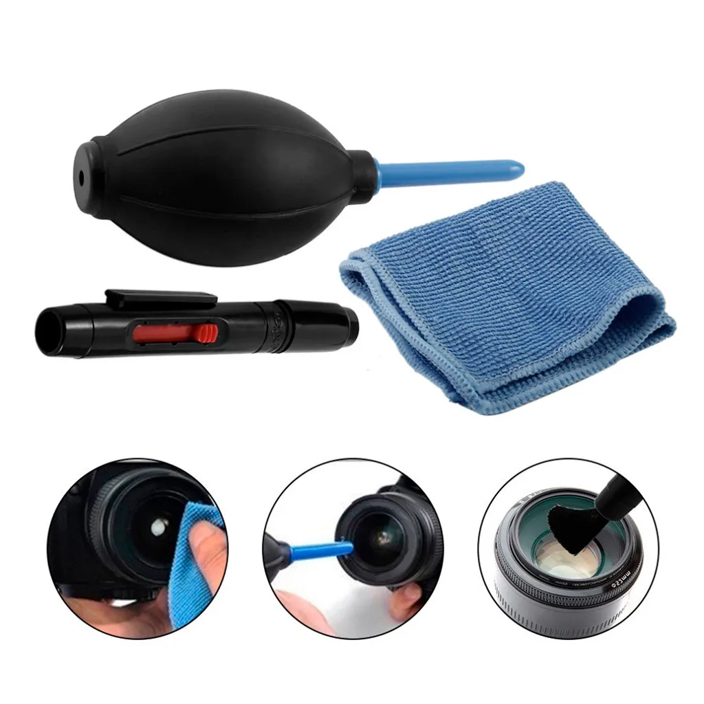 3 in 1 Portable Lens Clean Kit Cleaning Cloth Camera Cleaner Pen Blower Accessories Set for DJI Osmo Camera Keyboard Phones J01
3 in 1 Portable Lens Clean Kit Cleaning Cloth Camera Cleaner Pen Blower Accessories Set for DJI Osmo Camera Keyboard Phones J01