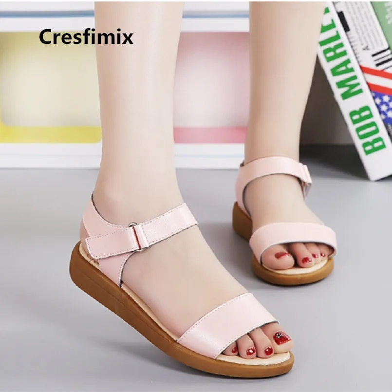 Cresfimix sandalias de mujer women fashion leather new stylish sandals female comfortable hoop & loop sandals cool sadnals a2135
Cresfimix sandalias de mujer women fashion leather new stylish sandals female comfortable hoop & loop sandals cool sadnals a2135