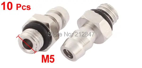 M5 Male Thread to 2.2mm Pneumatic Tube Hose Mini Barb Fittings  10 Pcs