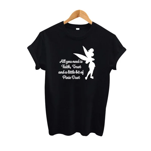 All you need is a little Faith Trust and Pixie Dust T-shirt Femme Tinkerbell Logo Lady Tee Gifts Dropshipping
All you need is a little Faith Trust and Pixie Dust T-shirt Femme Tinkerbell Logo Lady Tee Gifts Dropshipping
