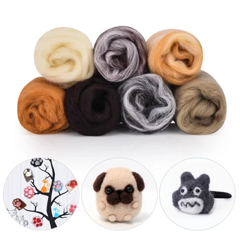 7 Color Needle Felting Wool Felt Craft Kit Starter Needlework Accessories Soft Fabric Yarn Roving DIY Animal Doll Sewing
7 Color Needle Felting Wool Felt Craft Kit Starter Needlework Accessories Soft Fabric Yarn Roving DIY Animal Doll Sewing