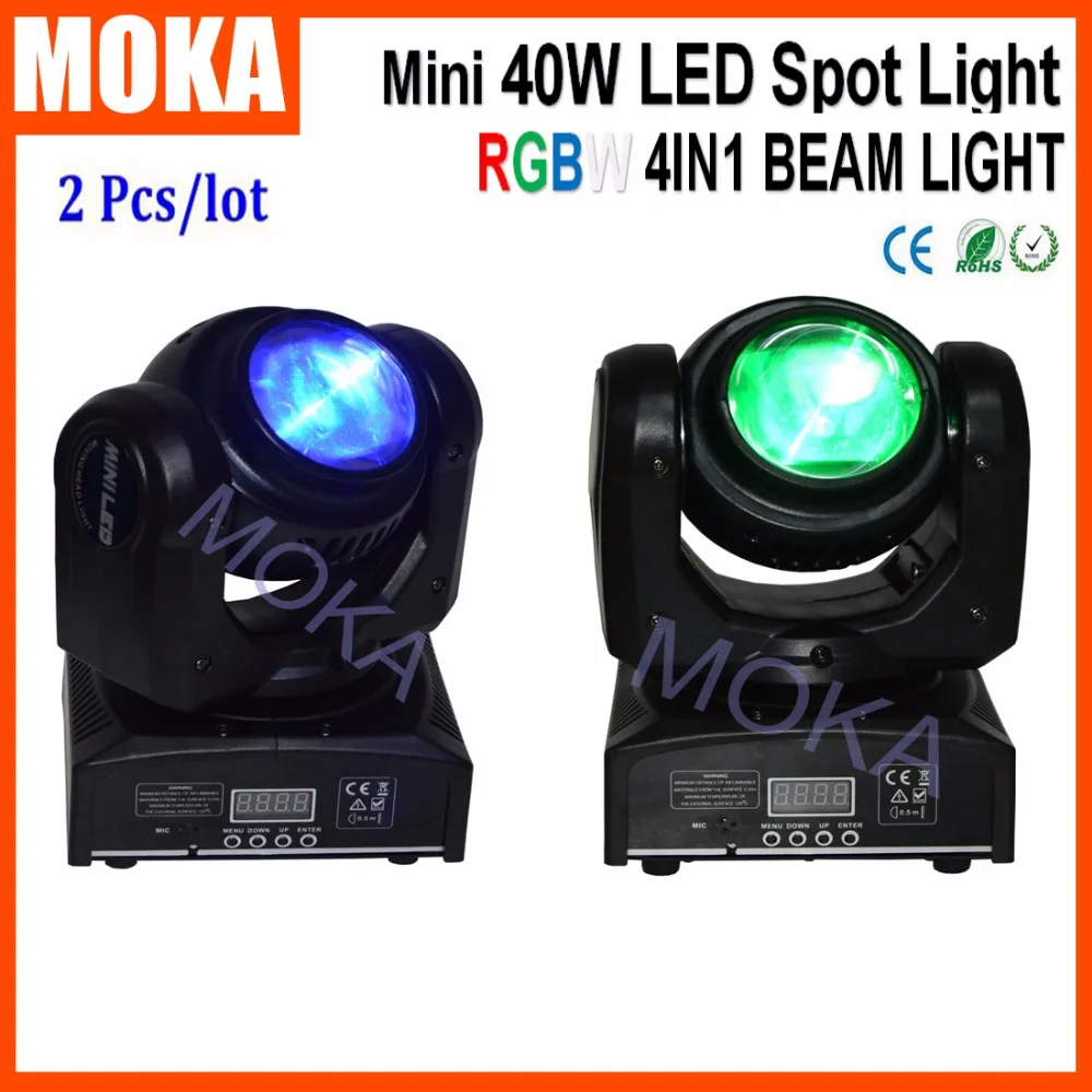 2 Pcs/lot DMX512 High Power LED 40W Mini Moving Head Beam Bar Disco Light Stage Effect LED Display RGBW 4 IN 1 Spot Light
2 Pcs/lot DMX512 High Power LED 40W Mini Moving Head Beam Bar Disco Light Stage Effect LED Display RGBW 4 IN 1 Spot Light