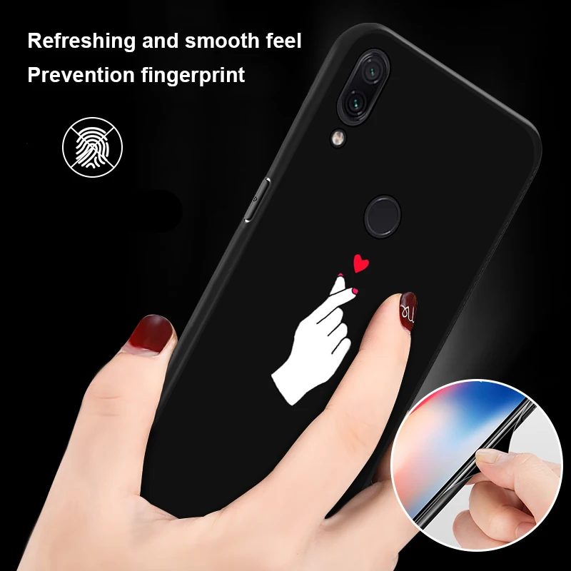 Модный чехол с рисунком для Xiaomi Redmi 7 6 5 Pro S2 6A Plus чехлы из ТПУ Note матовый