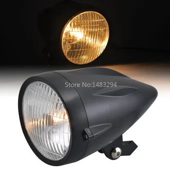 Motorcycle 5" Inch Black Bullet Retro Headlight Halogen Lamp For Honda Yamaha Suzuki Kawasaki Universal
Motorcycle 5" Inch Black Bullet Retro Headlight Halogen Lamp For Honda Yamaha Suzuki Kawasaki Universal