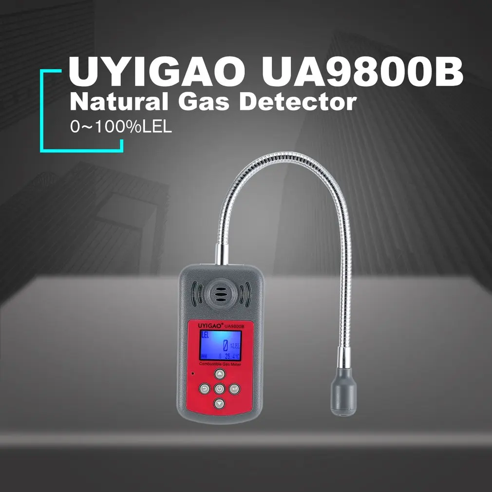 UYIGAO Digital Combustible Gas Detector Natural Gas Tester Analyzer Monitor Measuring Tool Air Quality Monitor UA9800B
UYIGAO Digital Combustible Gas Detector Natural Gas Tester Analyzer Monitor Measuring Tool Air Quality Monitor UA9800B