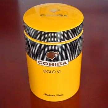 COHIBA Gadget Classic Yellow Cylindrical SIGLO VI Sheeny Porcelain Ceramic Cigar Tube Hermetic Jar MINI Humidor With Gfit Box
COHIBA Gadget Classic Yellow Cylindrical SIGLO VI Sheeny Porcelain Ceramic Cigar Tube Hermetic Jar MINI Humidor With Gfit Box