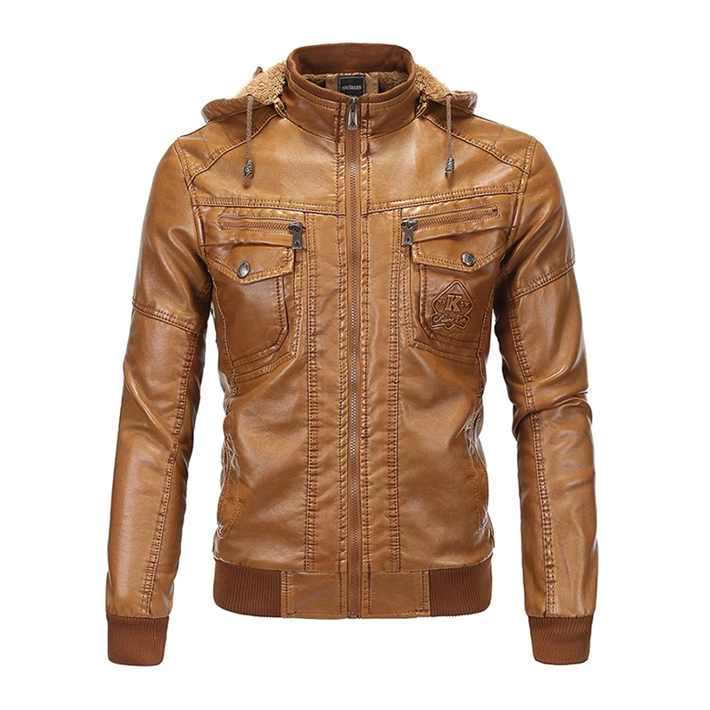 veste homme Men Warm Faux Fur Coat Sheepskin Hooded Pilot Leather Jackets Winter Leather Bomber Jacket Men Motorcycle Brown Coat
veste homme Men Warm Faux Fur Coat Sheepskin Hooded Pilot Leather Jackets Winter Leather Bomber Jacket Men Motorcycle Brown Coat