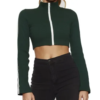 Women Hoodies Clothes Punk Zipper Slim Sexy Crop Top Sweatshirts Winter Autumn Long Sleeve Jacket Zip-up Coat Mulher H6
Women Hoodies Clothes Punk Zipper Slim Sexy Crop Top Sweatshirts Winter Autumn Long Sleeve Jacket Zip-up Coat Mulher H6