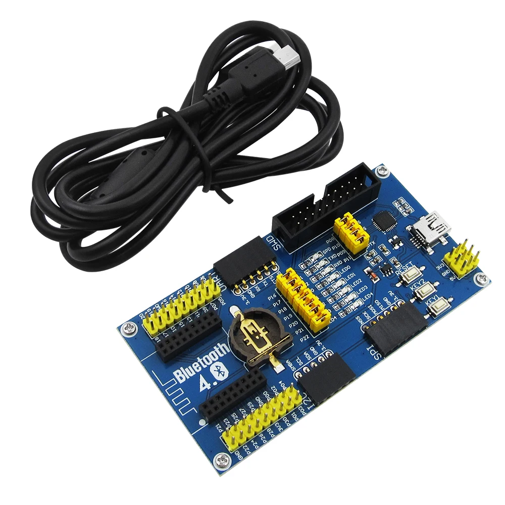BLE4.0 Bluetooth NRF51822 Module 2.4G Wireless Communication Module Mother Board Expansion Development Board Kit
BLE4.0 Bluetooth NRF51822 Module 2.4G Wireless Communication Module Mother Board Expansion Development Board Kit