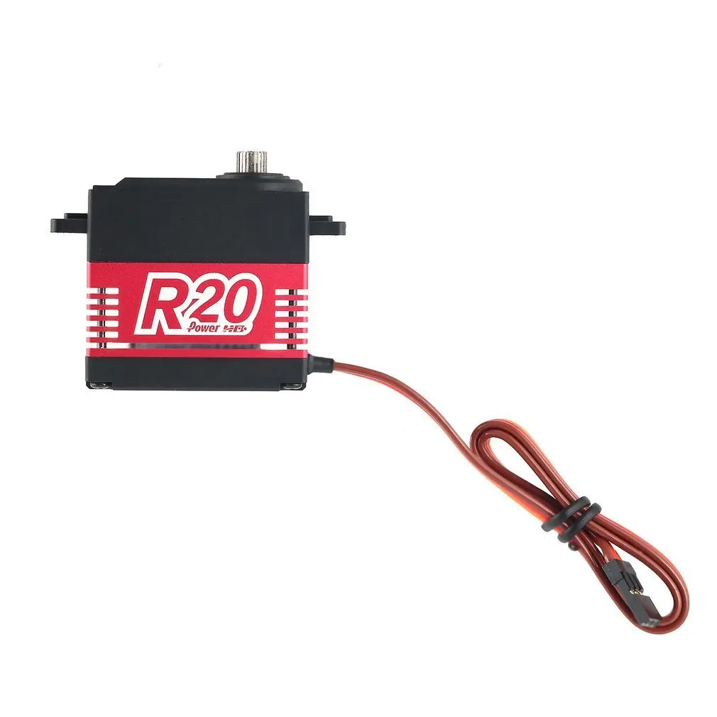POWER HD R20 Alloy Gear Digital Coreless High Voltage Servo with 20kg High Torque for RC Remote Control Car Boat Ship
POWER HD R20 Alloy Gear Digital Coreless High Voltage Servo with 20kg High Torque for RC Remote Control Car Boat Ship