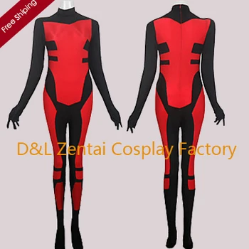 Free Shipping DHL 2016 New Halloween Costume Black and Red Mixed Color Spandex Zentai Catsuit SH1259
Free Shipping DHL 2016 New Halloween Costume Black and Red Mixed Color Spandex Zentai Catsuit SH1259