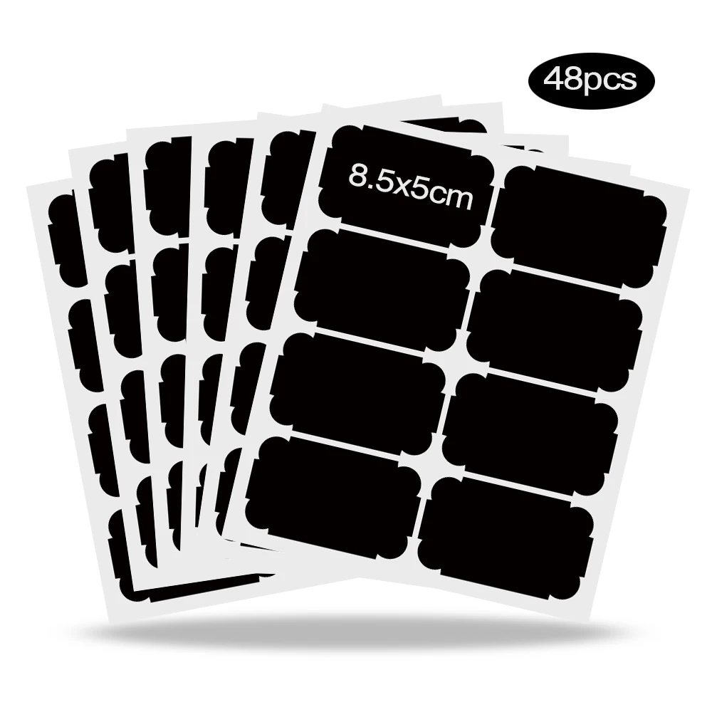 48pcs Spice Stickers Label sticker Chalkboard Label Stickers Jar Sticker Bottles Jar Jam Organizer Black Tag Kitchen Spice Tools
48pcs Spice Stickers Label sticker Chalkboard Label Stickers Jar Sticker Bottles Jar Jam Organizer Black Tag Kitchen Spice Tools
