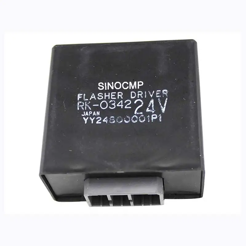 SINOCMP 24V Flasher Relay YY24S00001P1 YY24S00001P2 for Kobelco SK200-6 SK200-6E Excavator, 3 Month warranty
SINOCMP 24V Flasher Relay YY24S00001P1 YY24S00001P2 for Kobelco SK200-6 SK200-6E Excavator, 3 Month warranty