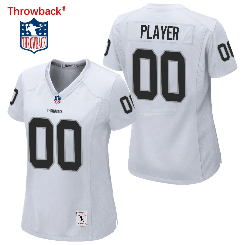 Throwback Jersey Women's Oakland American Football Jersey Customize Any Number Name Size S-XXXL Color White Free Shipping
Throwback Jersey Women's Oakland American Football Jersey Customize Any Number Name Size S-XXXL Color White Free Shipping