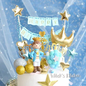 Little Prince Cake Topper Star crown Dessert Decoration for little Boy Birthday Party cake decoration kids toy
Little Prince Cake Topper Star crown Dessert Decoration for little Boy Birthday Party cake decoration kids toy