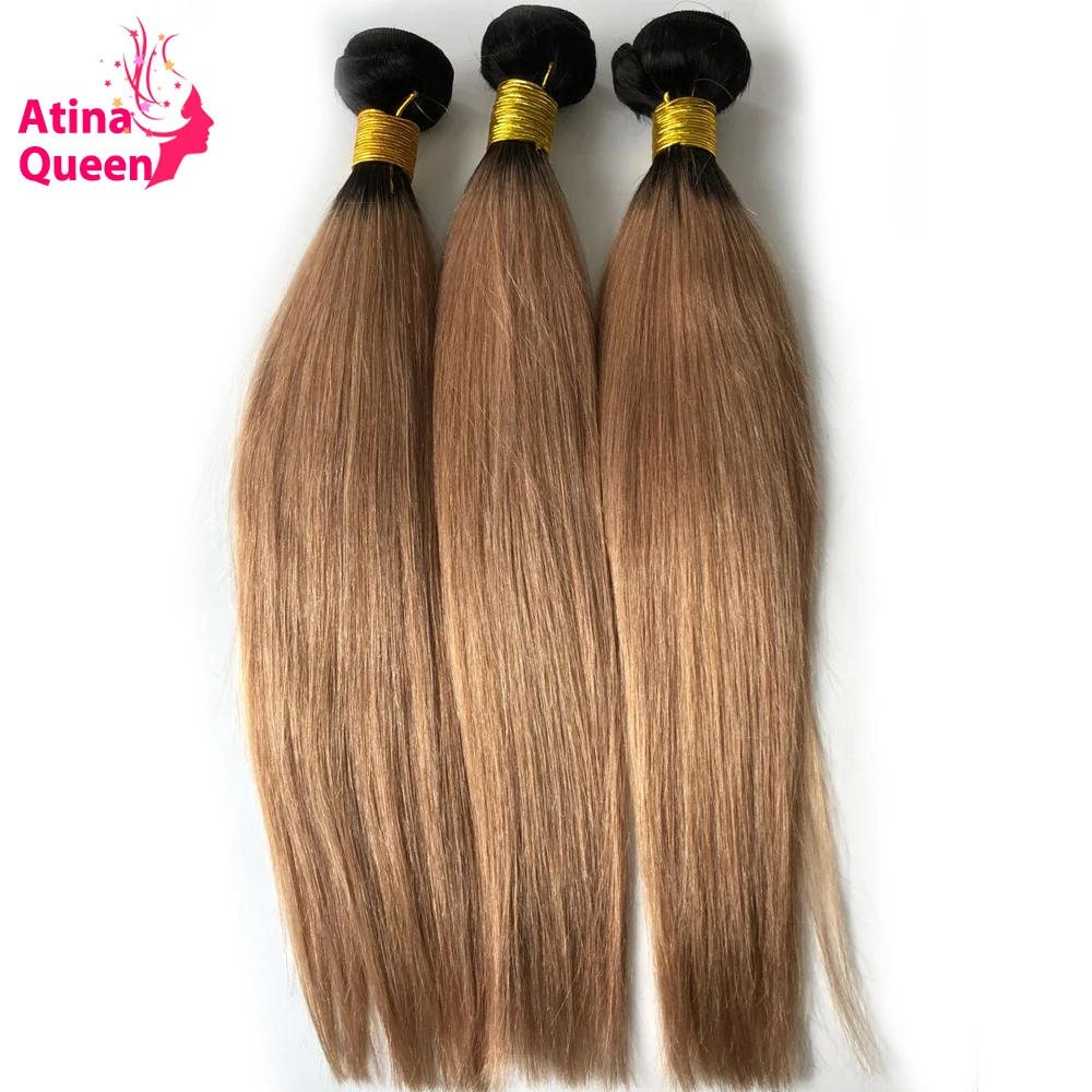 Atina Queen Two Tone Ombre Brazilian Straight Hair Weave Bundles 1B/27 Remy Human Hair Extensions Dark Roots Honey Blonde
Atina Queen Two Tone Ombre Brazilian Straight Hair Weave Bundles 1B/27 Remy Human Hair Extensions Dark Roots Honey Blonde