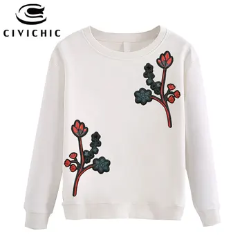 CIVICHIC Chinese Style Women Embroidery T Shirt Floral Patch Cotton Tees O Neck Ethnic Bts Oodji Tops Thick Warm Pullover WLT28
CIVICHIC Chinese Style Women Embroidery T Shirt Floral Patch Cotton Tees O Neck Ethnic Bts Oodji Tops Thick Warm Pullover WLT28