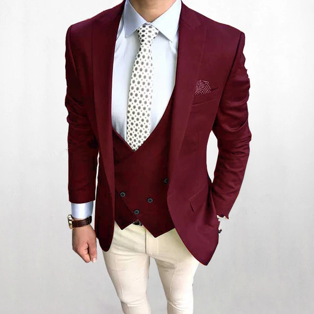 Handsome Groomsmen Wool blend Groom Tuxedos Mens Wedding Dress Man Jacket Blazer Prom Dinner (Jacket+Pants+Tie+Vest) A165
Handsome Groomsmen Wool blend Groom Tuxedos Mens Wedding Dress Man Jacket Blazer Prom Dinner (Jacket+Pants+Tie+Vest) A165