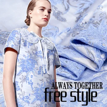 Jacaranda side Jacquard yarn-dyed fabrics stiff and shiny brocade dress fabric fashion wholesale high quality cloth
Jacaranda side Jacquard yarn-dyed fabrics stiff and shiny brocade dress fabric fashion wholesale high quality cloth