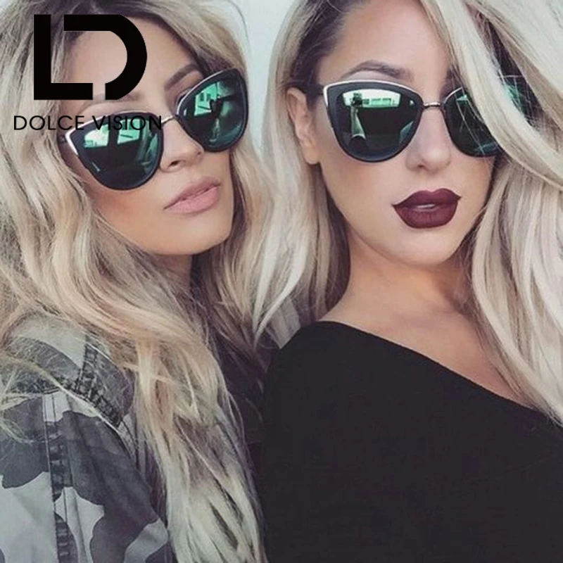 DOLCE VISION Cat Eyes Women's Sunglasses Women Summer Style Vintage Sun glasses Woman Frame 2018 New shades metal frame Oculos
DOLCE VISION Cat Eyes Women's Sunglasses Women Summer Style Vintage Sun glasses Woman Frame 2018 New shades metal frame Oculos