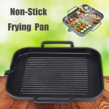 BBQ Barbecue Aluminum Frying Grill Pan Plate Non Stick Coating Cookware Induction Compatible Kitchen Cooking BBQ Pan 2-4 People
BBQ Barbecue Aluminum Frying Grill Pan Plate Non Stick Coating Cookware Induction Compatible Kitchen Cooking BBQ Pan 2-4 People