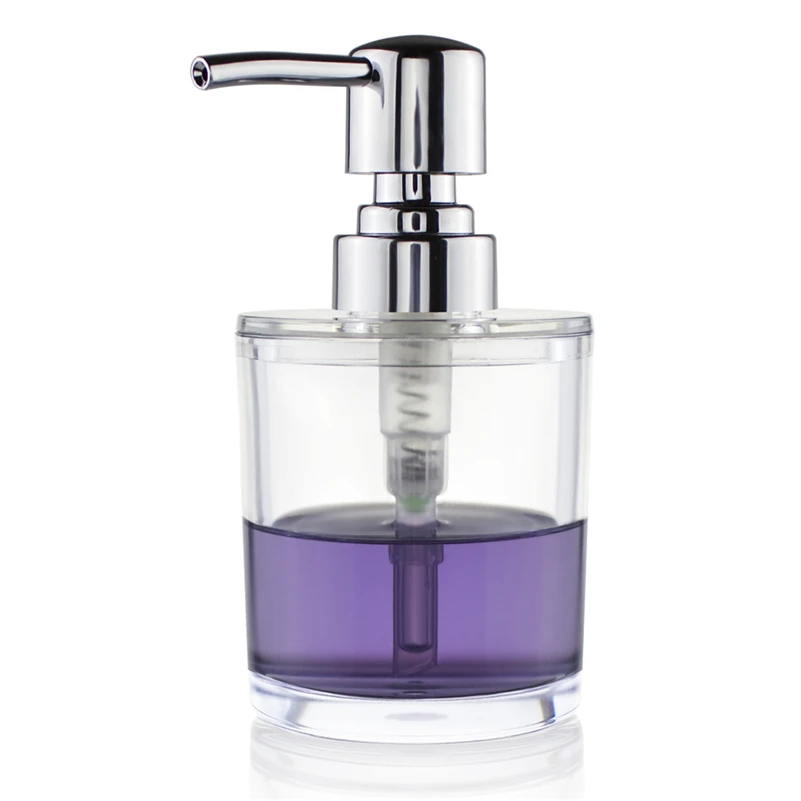 Transparent Chrome Acrylic Lotion Liquid Soap Dispenser Pump Bottle Kitchen Dishwashing Bathroom Countertops 8.8 OZ (Clear)
Transparent Chrome Acrylic Lotion Liquid Soap Dispenser Pump Bottle Kitchen Dishwashing Bathroom Countertops 8.8 OZ (Clear)