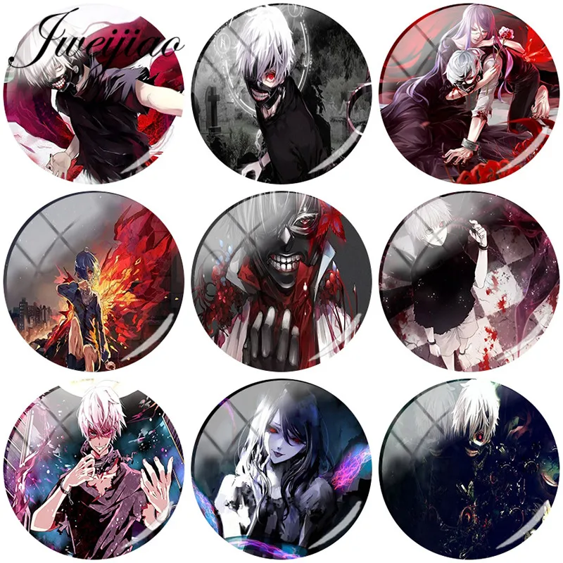 JWEIJIAO Japan Anime Tokyo Ghoul DIY Round Glass Cabochon Dome Photo Charms For Necklaces Earrings Brooches Keychain Accessories
JWEIJIAO Japan Anime Tokyo Ghoul DIY Round Glass Cabochon Dome Photo Charms For Necklaces Earrings Brooches Keychain Accessories