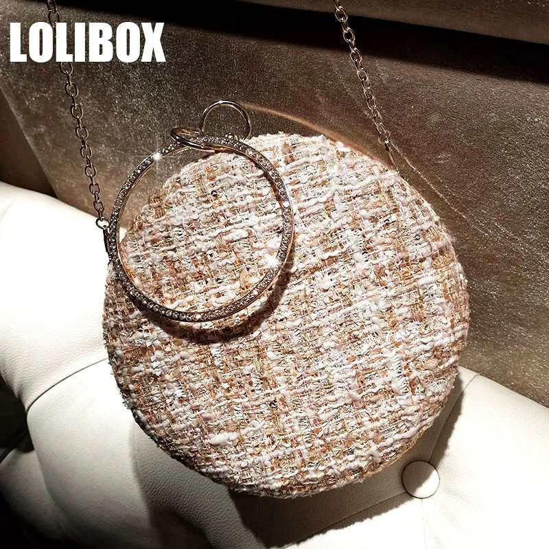 LOLIBOX Women Clutch Evening Bags With Metal Handle Fragrant Style Tassel Sequins Pink Fountain Ring Diamond Ladies Day Clutches
LOLIBOX Women Clutch Evening Bags With Metal Handle Fragrant Style Tassel Sequins Pink Fountain Ring Diamond Ladies Day Clutches
